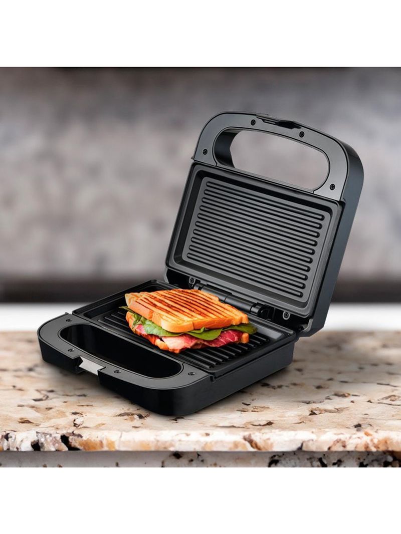 Sanduicheira e Grill HQ 750W Antiaderente Inox HQ-SG001 127V