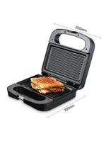 Sanduicheira e Grill HQ 750W Antiaderente Inox HQ-SG001 127V