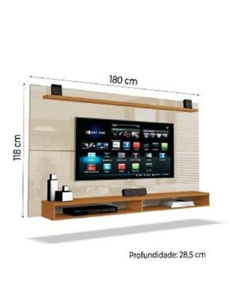 Painel Para Tv Até 65" Max Cedro/Off White