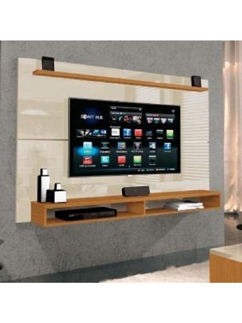 Painel Para Tv Até 65" Max Cedro/Off White