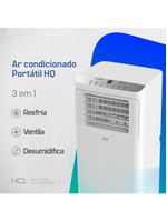 Ar Condicionado Portátil HQ 8500 Btu/h Frio Monofásico Branco HQ-AP8500FW 110V