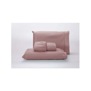 Jogo Lençol 400 Fios Ponto Palito Cama Queen 3 Peças Poliéster - Rose