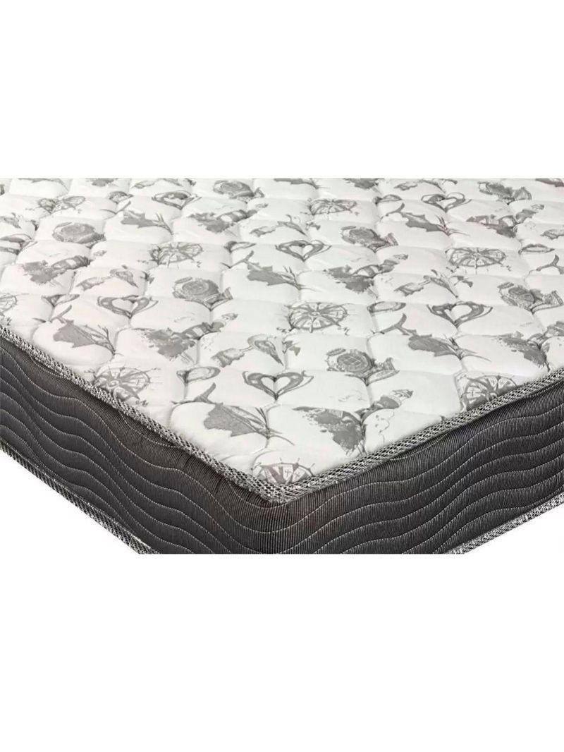 Cama Box Baú Casal Suede + Colchão De Espuma D33 - Sereneprime - 138cm Cinza