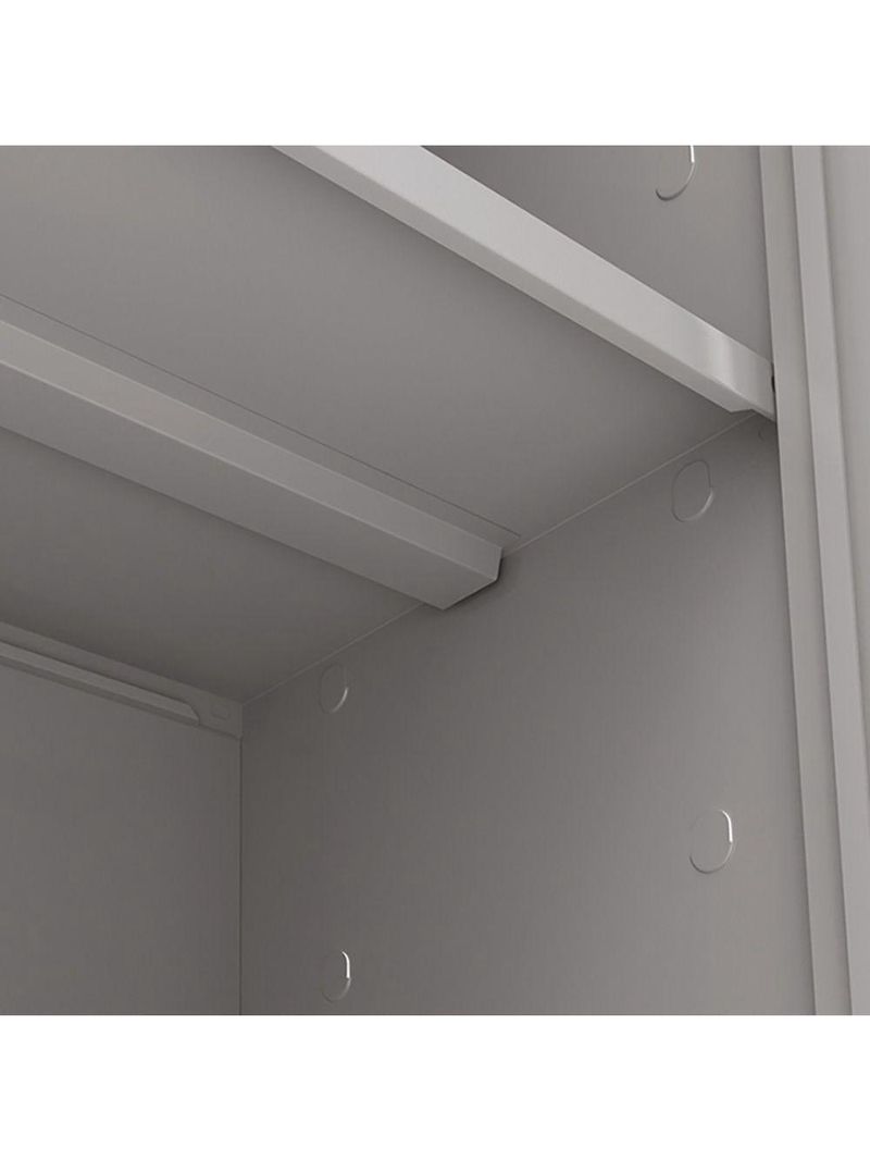 Armário Aço Escritório Fechadura 3 Prateleiras Ea303 Amarelo