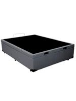 Cama Box Baú Casal Sintético Sereneprime Cinza 138x188x44