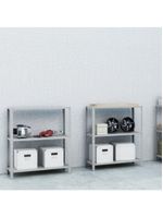 Estante Aço 3 Prateleiras Eaf007 Cinza