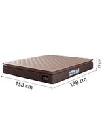 Cama Box Baú Casal Queen Colchão Espuma D33 Pillow Top Millenium Suede Marrom Hellen