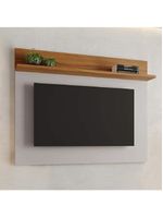 Painel Para Tv Smart Até 50 Polegadas Nt 1185 Notável Off White / Freijó Trend 1,35m Preto