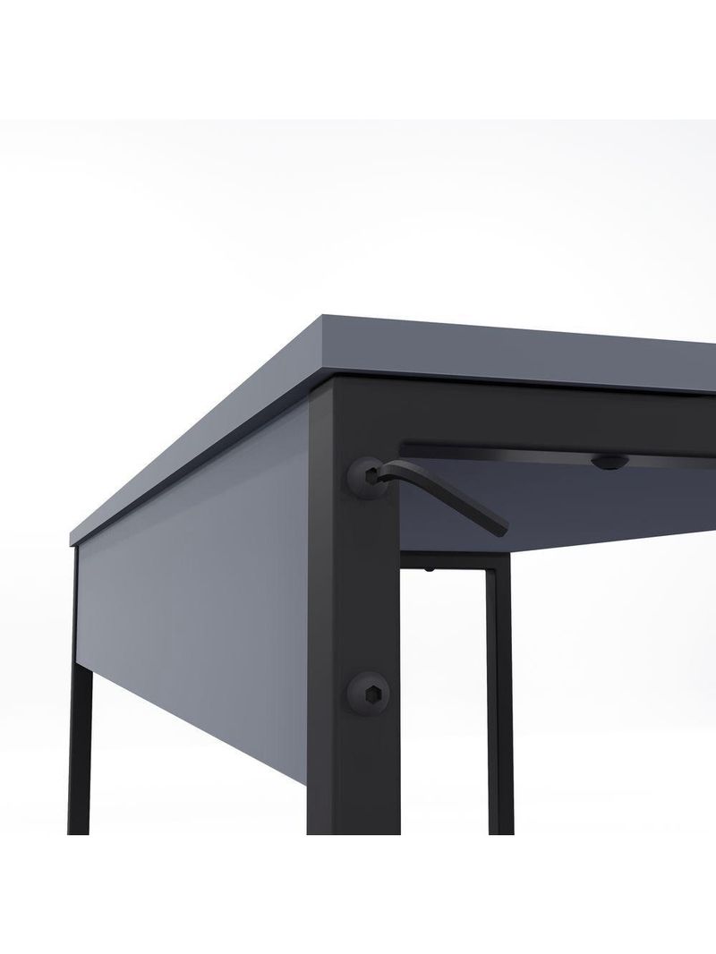 Mesa Home Office - Metalon Preto Versato
