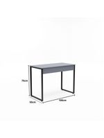Mesa Home Office - Metalon Preto Versato