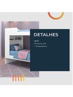 Beliche Floripa Para Colchão 0,88m Com Nicho Organizador