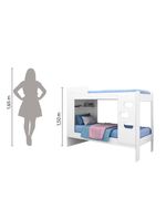 Beliche Floripa Para Colchão 0,88m Com Nicho Organizador