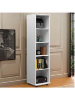 Armário Multiuso Para Quarto Com Chave E Rodízios 1 Porta Lune Branco J&a Branco