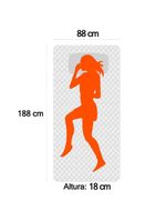 Cama Box Baú Solteiro Suede + Colchão De Espuma D33 - SerenePrime - 88cm Preto