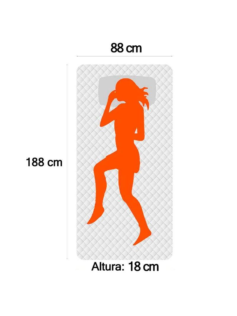 Cama Box Baú Solteiro Suede + Colchão De Espuma D33 - SerenePrime - 88cm Preto