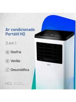 Ar Condicionado Portátil HQ 10500 BTUs Frio Monofásico Branco HQ-AP10500FW 127V