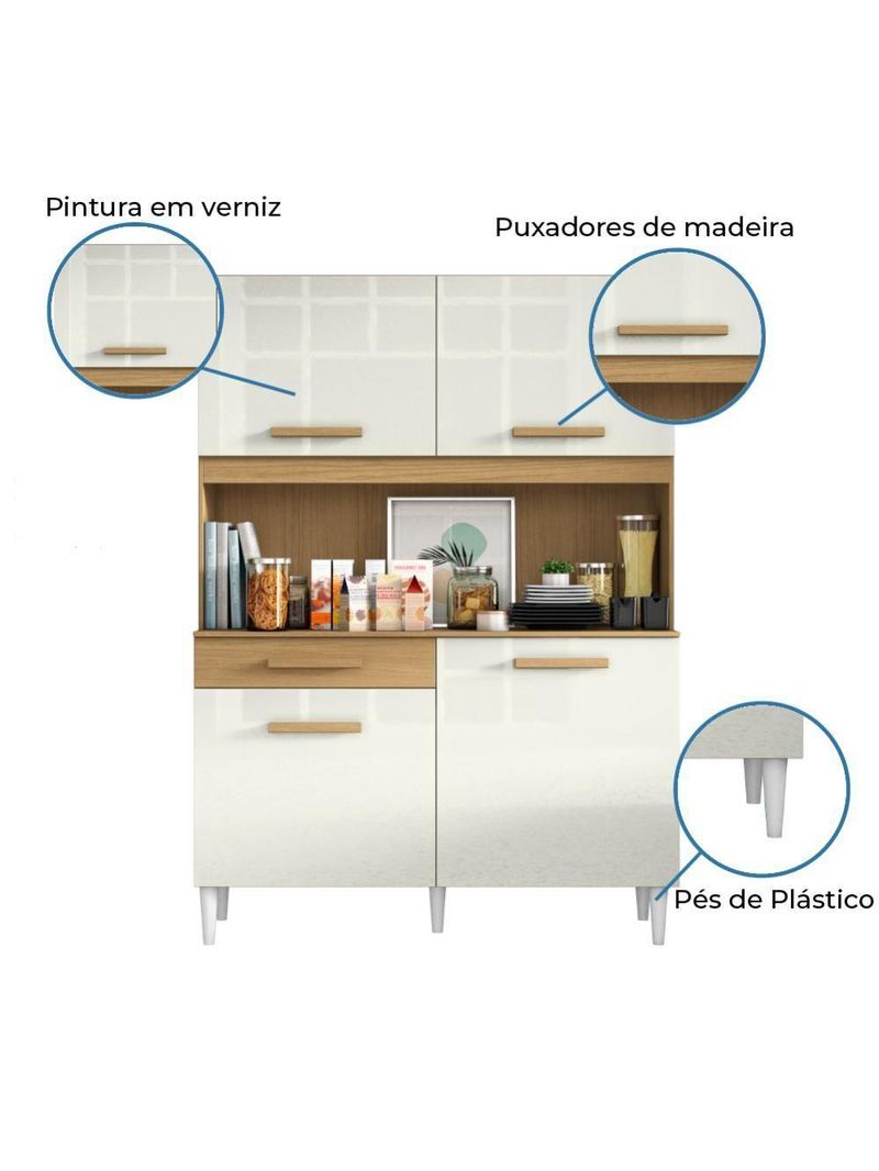 Armário De Cozinha Compacta Marina Atacama / Off White