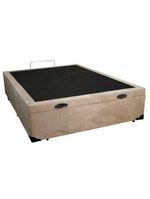 Cama Box Baú Casal Suede SerenePrime Bege 138x188x44