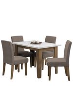 Conjunto de Mesa Sala de Jantar Miami  4 Cadeiras Trieste