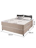 Cama Box Casal Conjugada Ortopédico Alpha Espuma