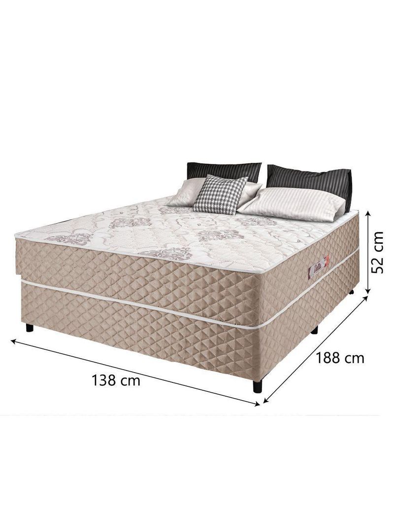 Cama Box Casal Conjugada Ortopédico Alpha Espuma