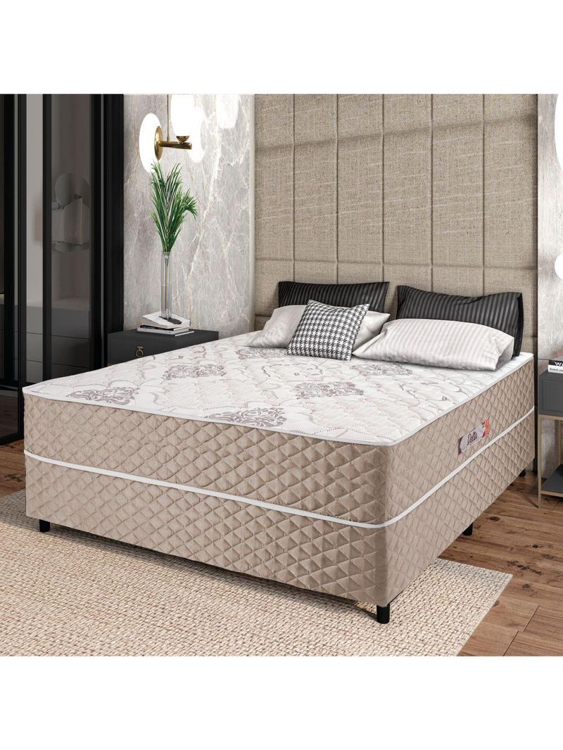 Cama Box Casal Conjugada Ortopédico Alpha Espuma
