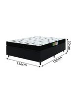 Cama Box Casal Colchão Espuma 138X188X50Cm Polar