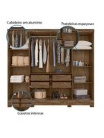 Guarda Roupas Casal 8 Portas 4 Gavetas Diplomata