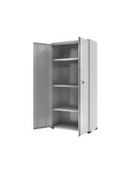 Armário Aço Escritório Fechadura 3 Prateleiras Ea302 Laranja