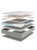 Colchão Solteiro Molas Ensacadas Pillow Top 88x188x25cm Martino Cinza Umaflex Cinza