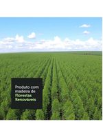 Armário de Cozinha de Canto Emilly com Balcão e Adega Preto