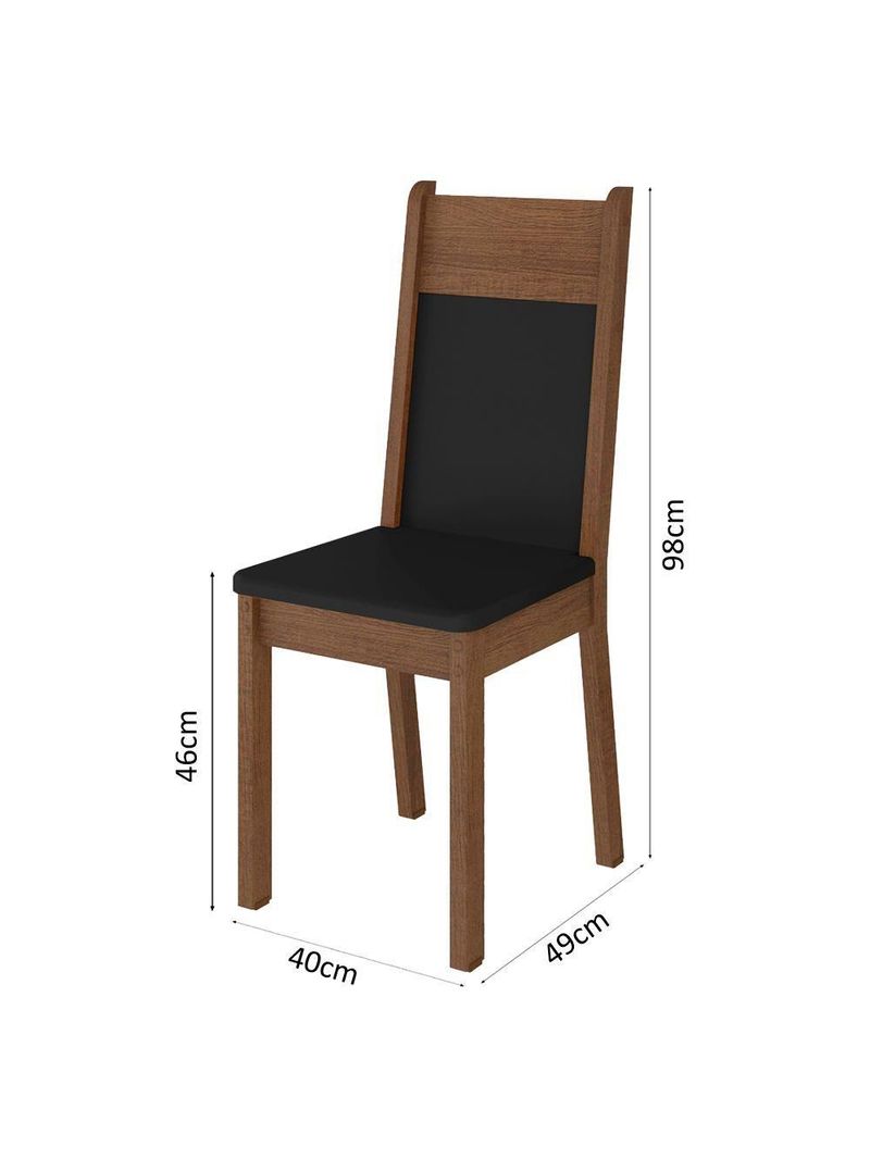 Conjunto Sala de Jantar Madesa - Mesa Tampo Vidro 6 Cadeiras