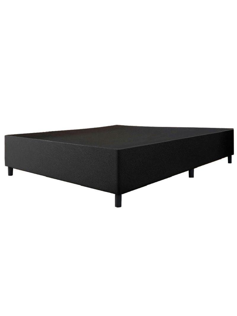 Cama Box Base Casal Queen 1,58m Suede Marsala Preto