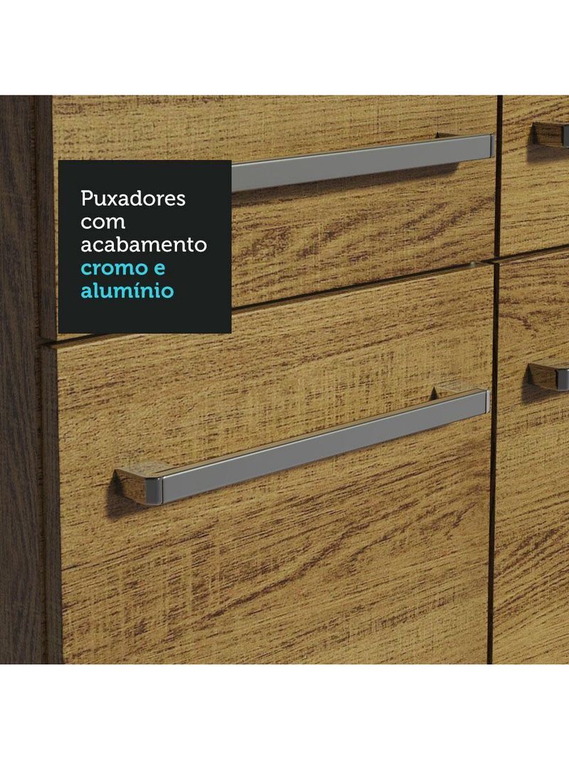 Armário De Cozinha Completa 325cm Rustic Emilly Madesa 02 Rustic