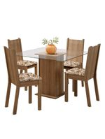Conjunto Sala de Jantar Maya Mesa com 4 Cadeiras – Madesa