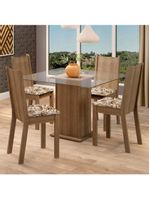 Conjunto Sala de Jantar Maya Mesa com 4 Cadeiras – Madesa