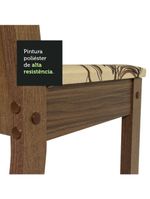 Sala de Jantar Magda – Mesa com Tampo de Vidro e 4 Cadeiras – Madesa