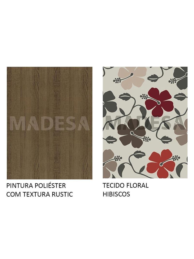 Sala de Jantar Megan Mesa Tampo de Madeira 6 Cadeiras Madesa