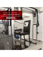 Sala de Jantar Megan Mesa Tampo de Madeira 6 Cadeiras Madesa