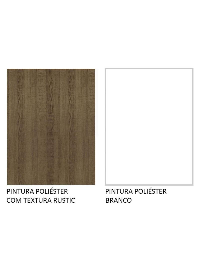 Armário De Cozinha Completa  Stella Madesa Rustic/branco