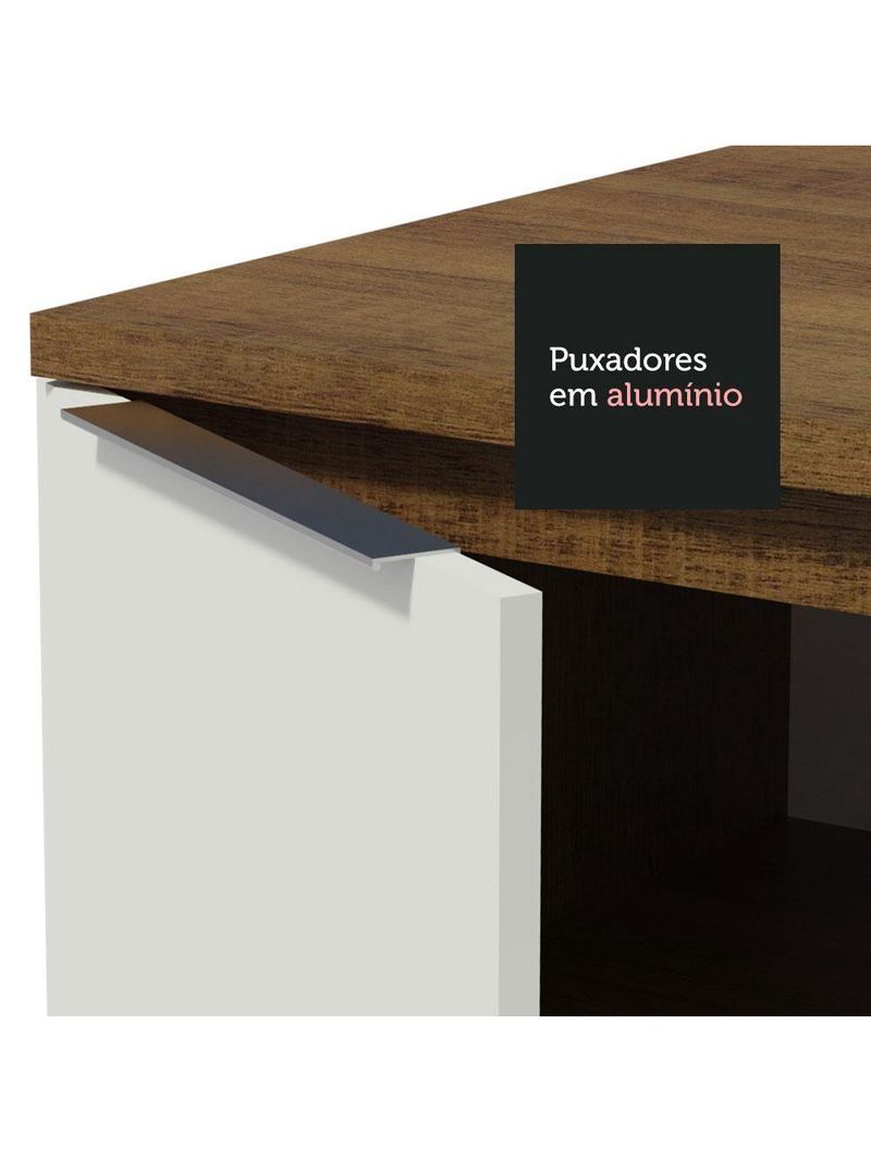 Armário De Cozinha Completa  Stella Madesa Rustic/branco