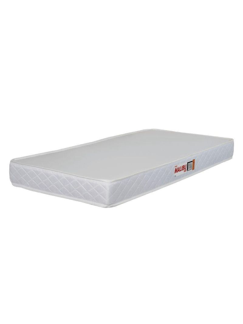 Colchão Solteiro Espuma D20 Malibu 88x188x12cm Branco Hellen Branco