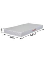 Colchão Solteiro Espuma D20 Malibu 88x188x12cm Branco Hellen Branco