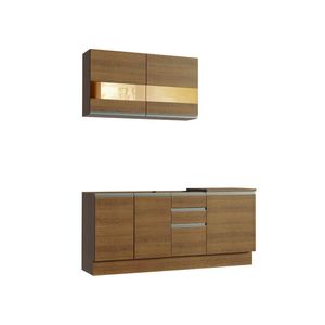 Cozinha Completa Milão com Armário e Balcão – Madesa (Sem Tampo e Pia)