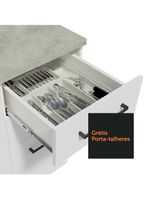 Cozinha Completa 270004 Com Armário E Balcão Branco Branco