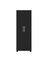 Armário Multiuso Com Chave 2 Portas Chicago Notável Preto Preto