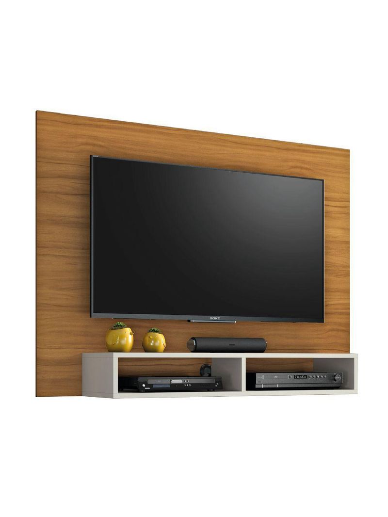 Painel Para TV Até 49" com Nicho Eros – Freijó / Off White – Notável
