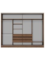 Guarda-roupa Casal 4 Portas de Correr com Espelhos Madesa