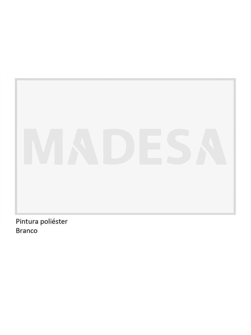 Cabeceira Extensível Branco com 2 Criados Madesa