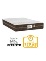 Colchão Casal Molas Marrom 138X188X22Cm Marrom / Branco